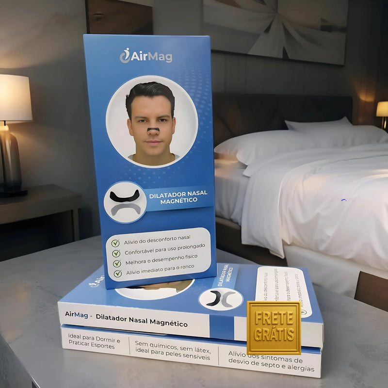 Dilatador Nasal Magnético AirMag | Respire Melhor, Viva Melhor!