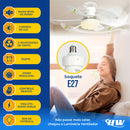 LumixPro| Ventilador Teto Com Luz Integrada Silencioso portatil🔥